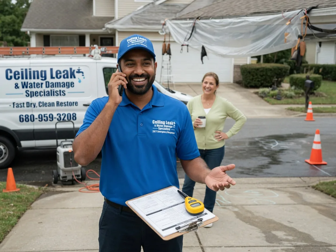 Ceiling Leak Cleanup Fort Leavenworth, KS FAQs